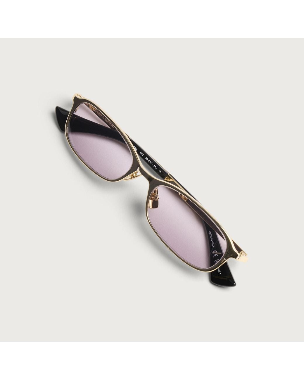 Saint Laurent Metallic Saint Laurent 934 Mia Sl Logo Sunglasses