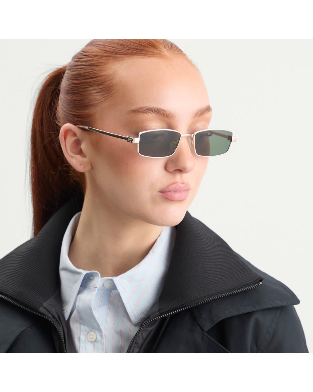 Le Specs Green Bizarro Sunglasses