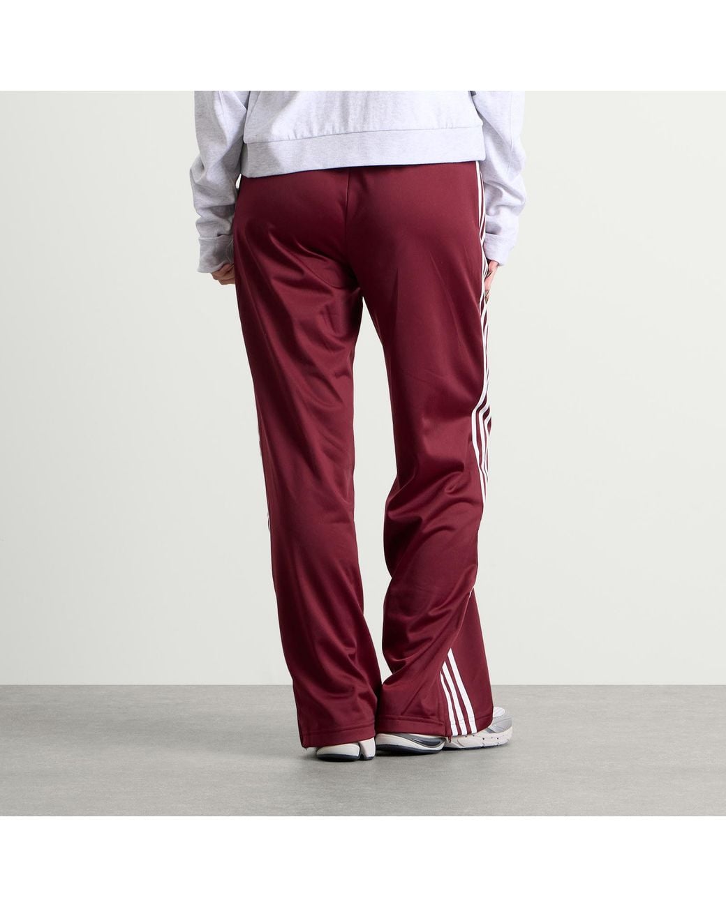 Adidas Red Pleated Firebird Track Pant