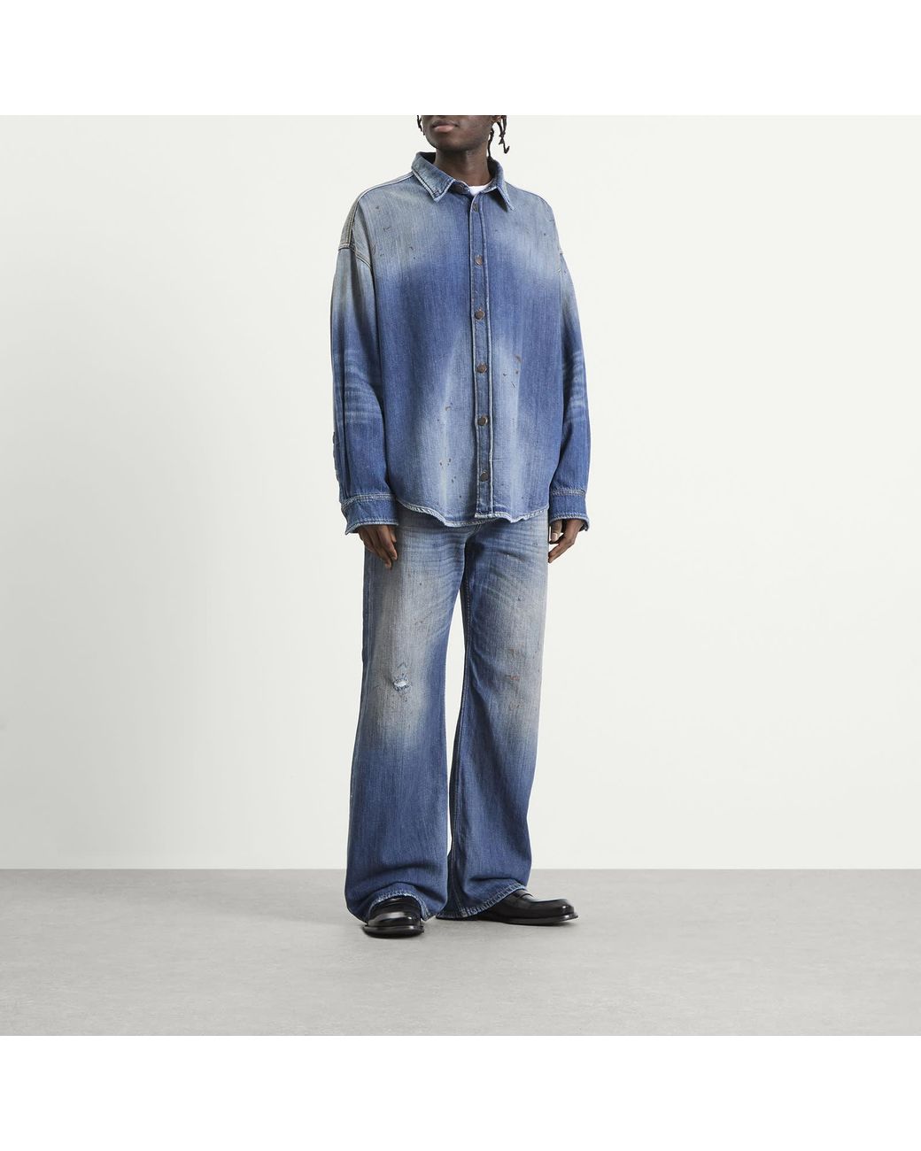 Acne Blue Trafalgar Denim Shirt for men