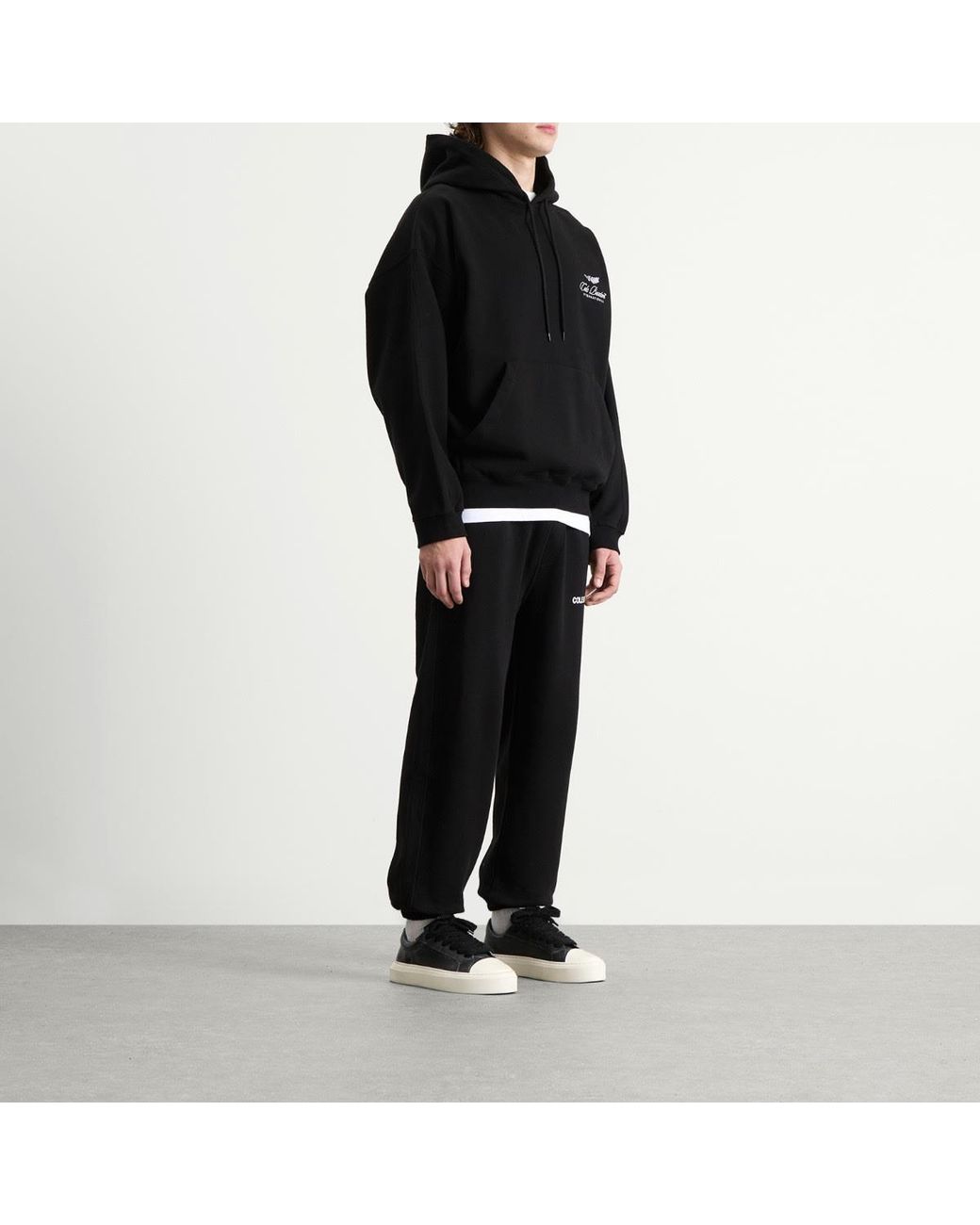 Cole Buxton Black Sportswear Sweat Pants for men