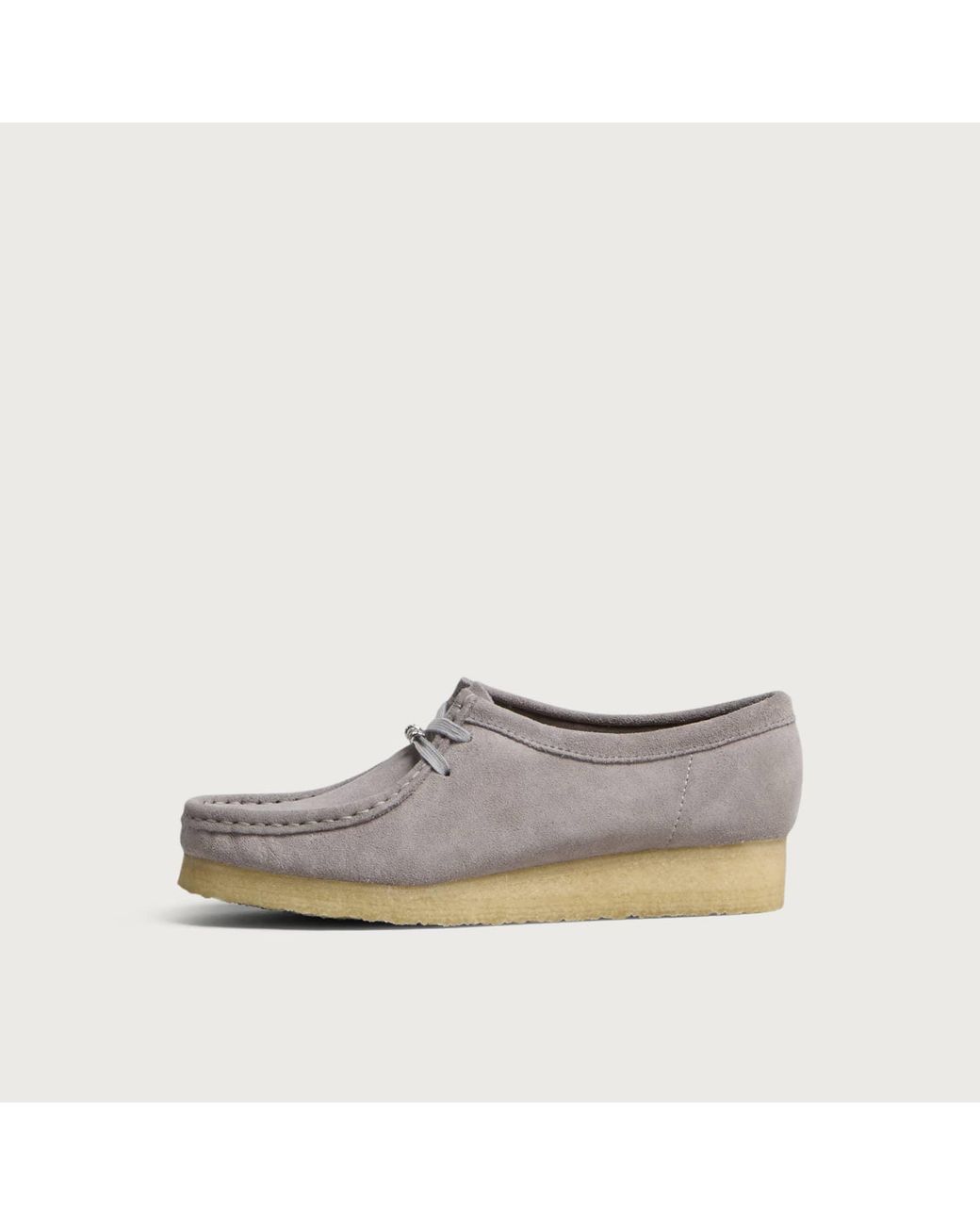 Clarks White Wallabee