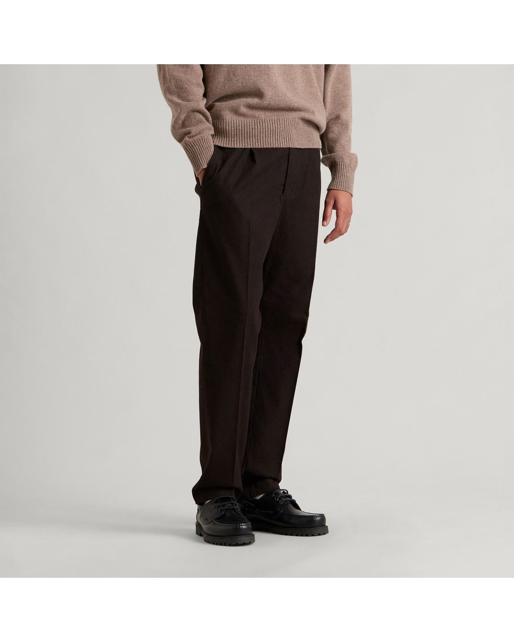 NN07 Black Bill Pleated Trouser for men
