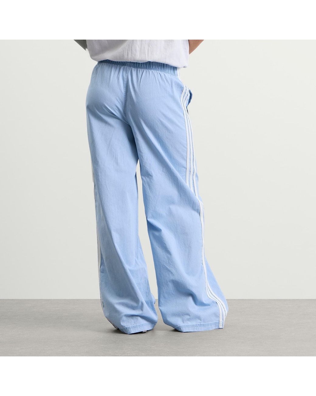 Adidas Blue Denim Wide Leg Pants