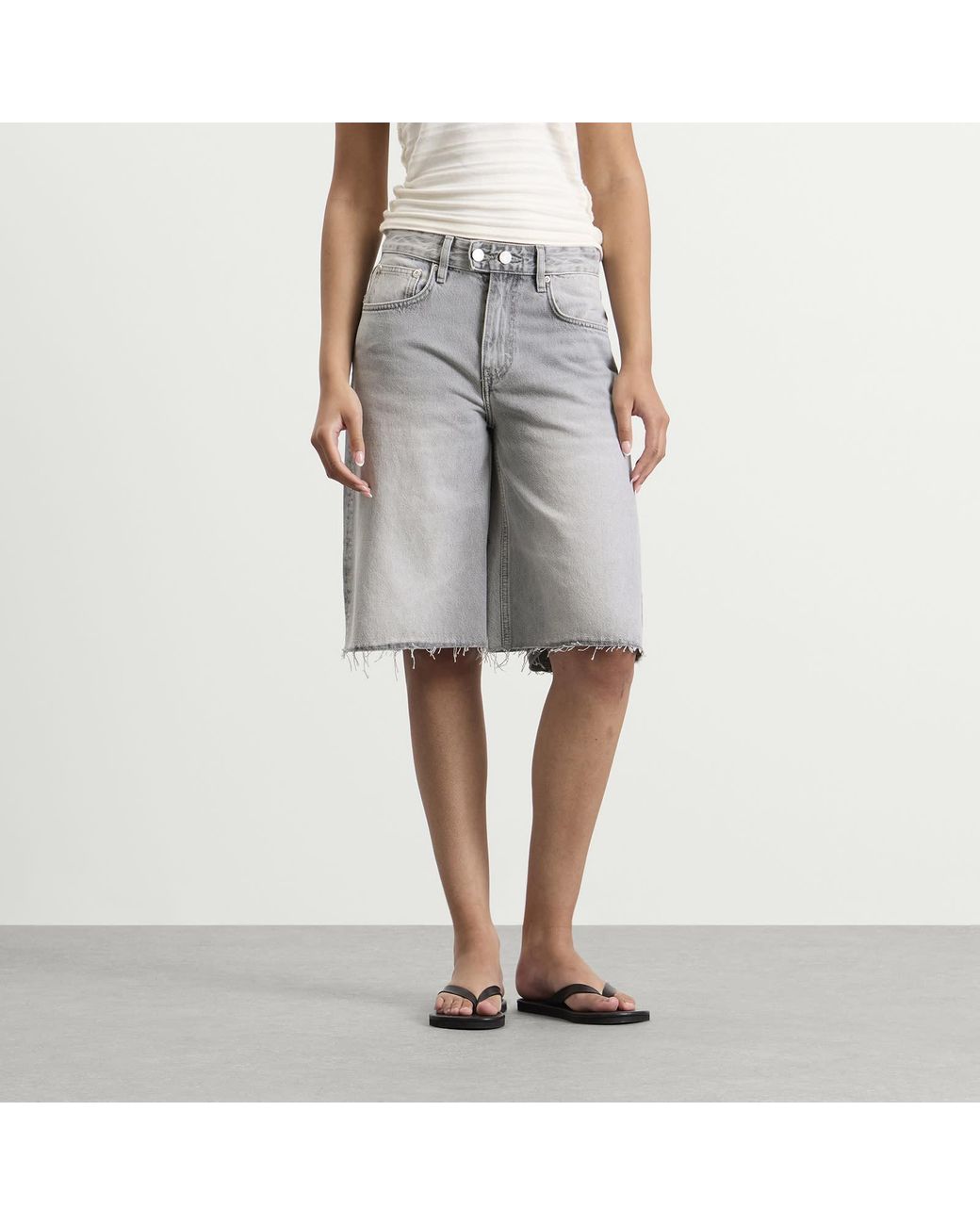 Won Hundred Gray Mika Denim Shorts