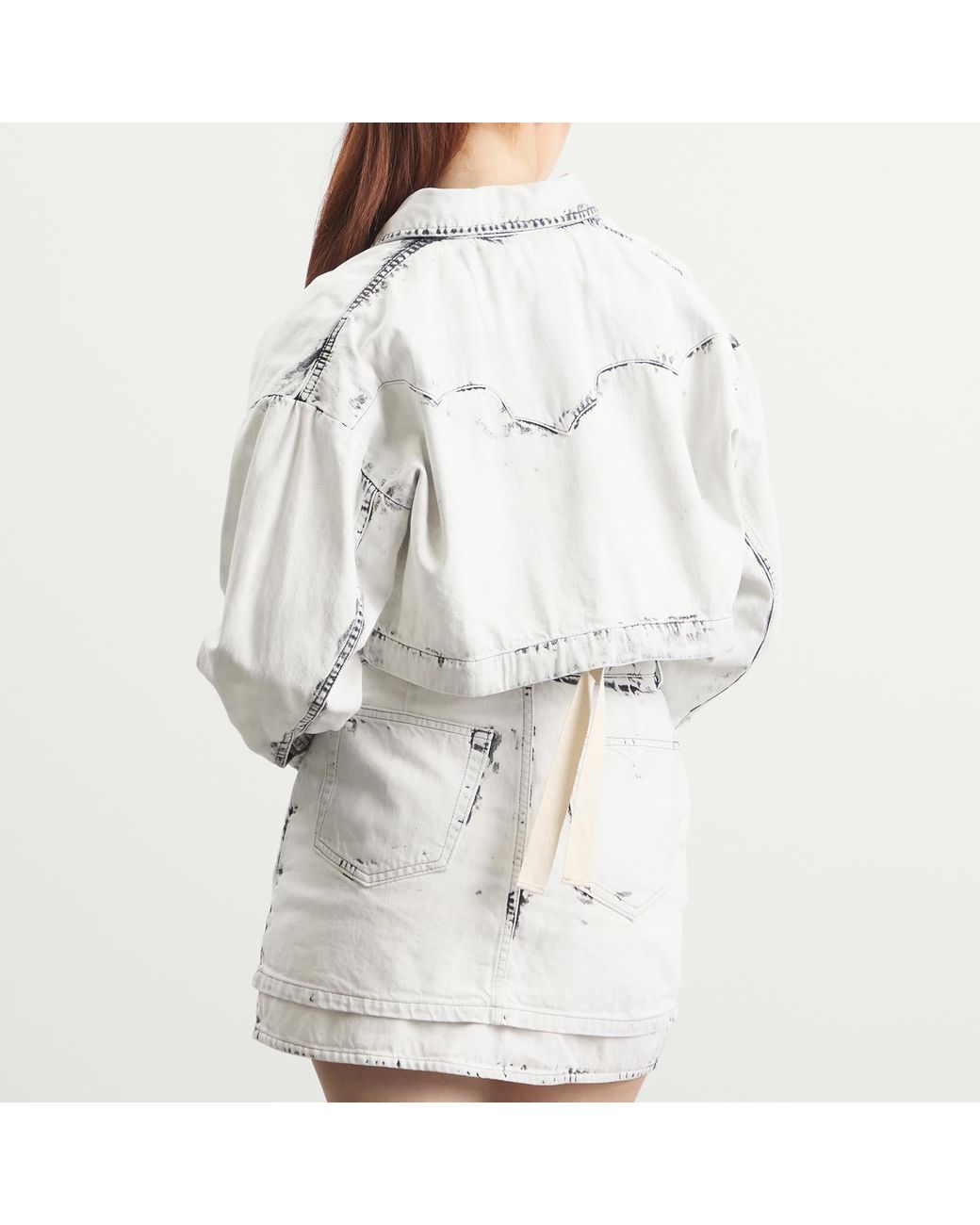 Toga White Toga Denim Short Shirt