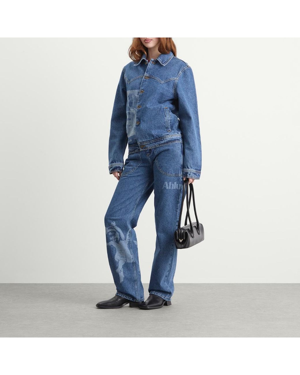 Ahluwalia Blue Laser Jeans