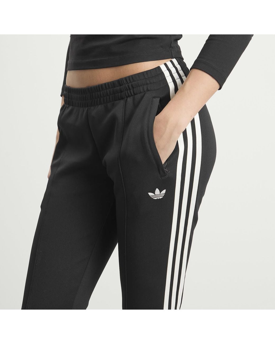 Adidas Black Capri Trackpants
