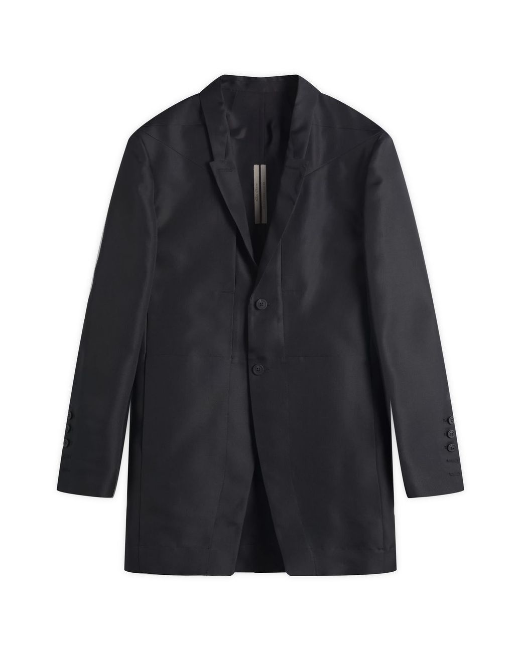 Rick Owens Silk Gazar Lido Jacket in Black for Men | Lyst UK