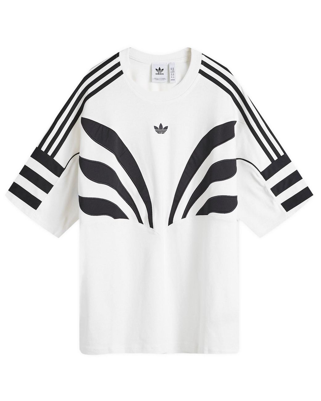 black and white adidas top