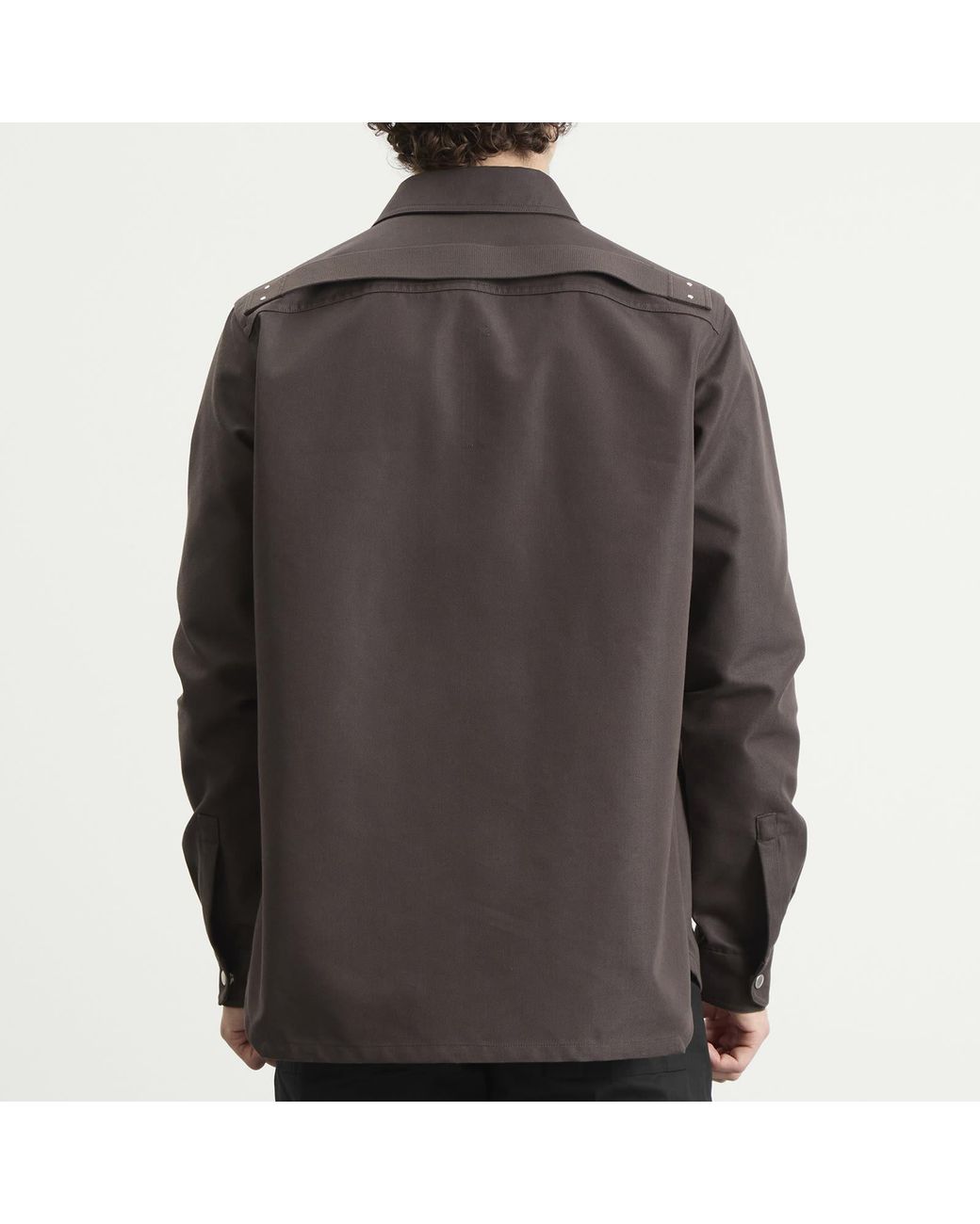 Rick Owens Brown Outershirt Jacket for men