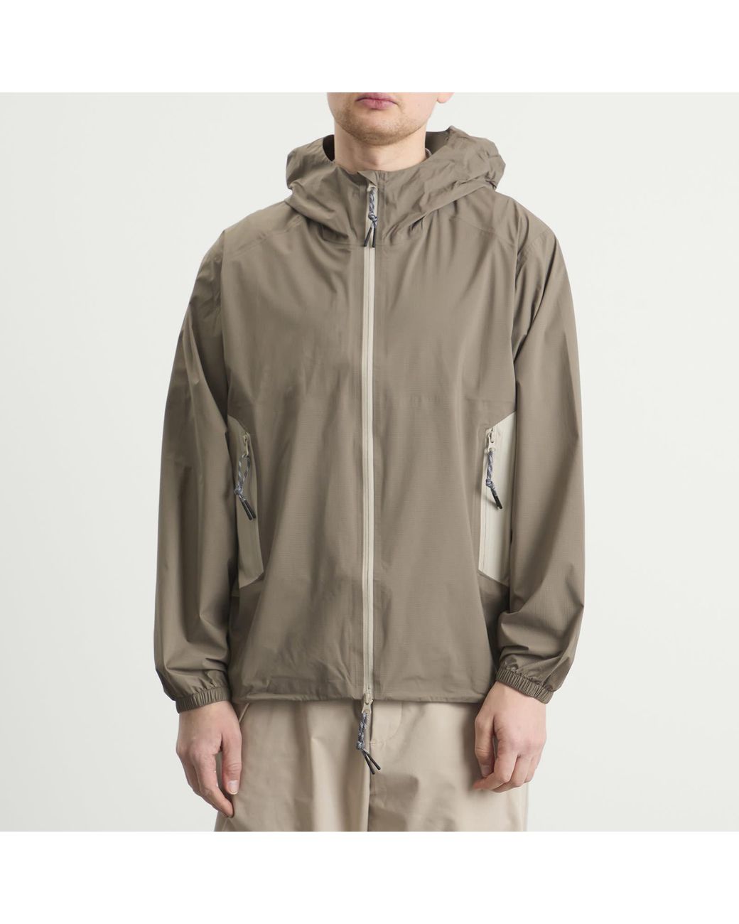KA_YO_Prototype Green Lightweight Hooded Shell Wind Jacket for men