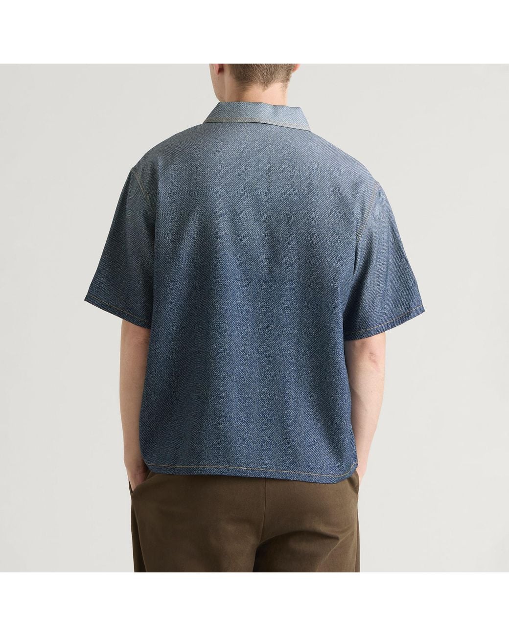 Malbon Blue Ironfade Polo for men