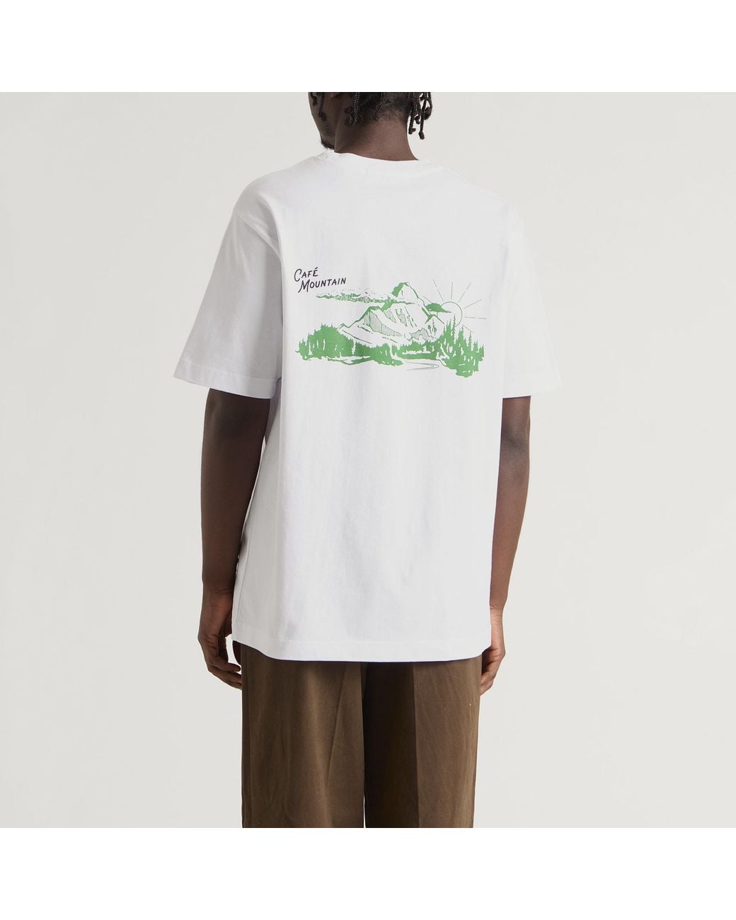 Cafe Mountain White Legacy T-Shirt for men