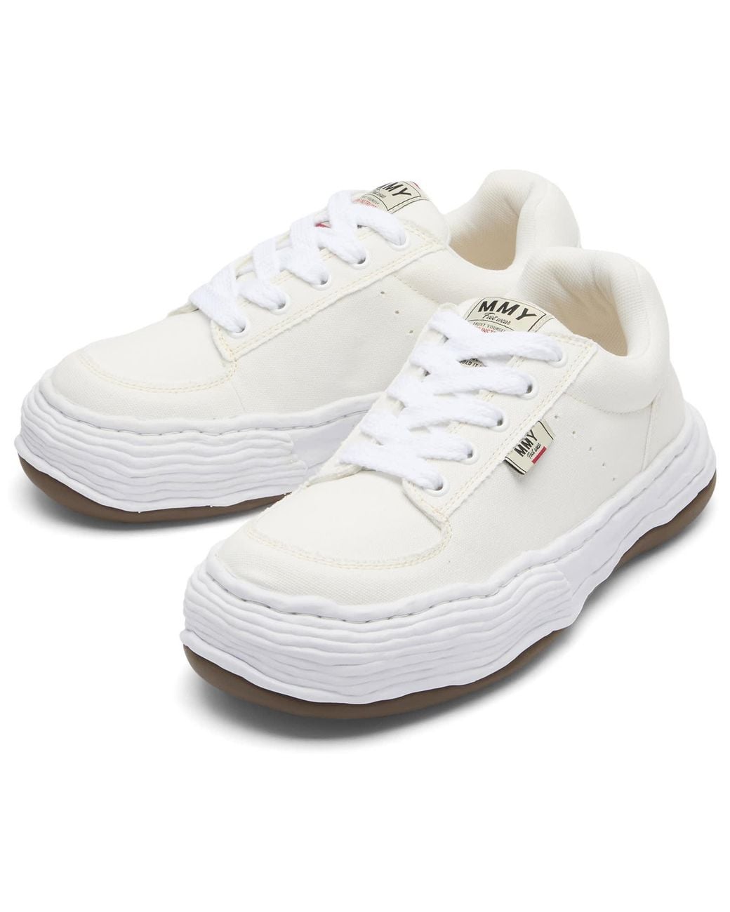 Maison Mihara Yasuhiro White Oliver Canvas Low -Top Sneaker for men