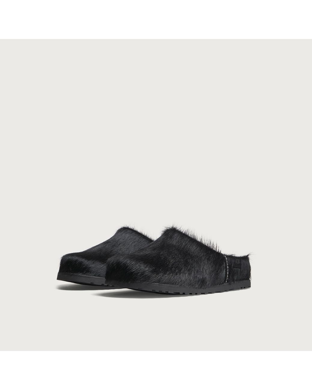 Ugg Black Otzo Calf Hair Clog