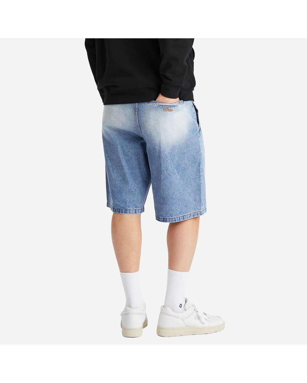 【DIME】 PLEATED DENIM SHORTS / BLUE WASHED Dime Pleated Denim Shorts in Blue for Men | Lyst
