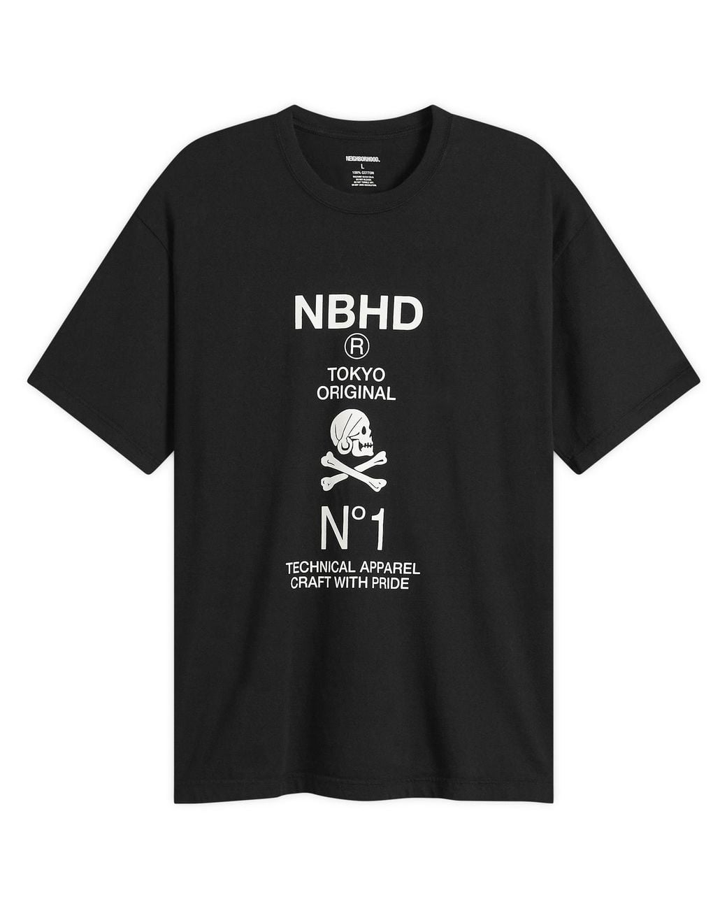 Neighborhood Black Ss-8 T-Shirt for men