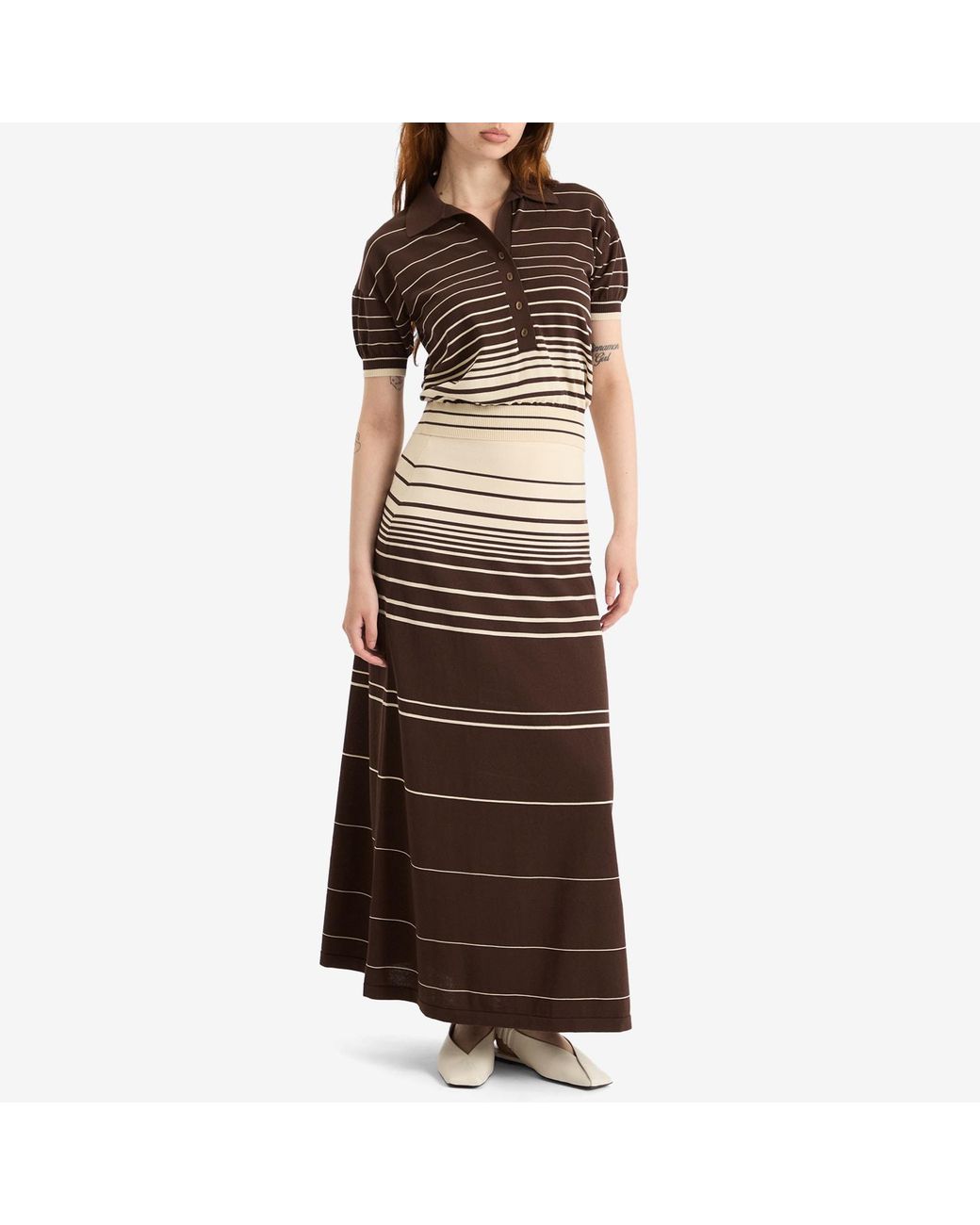 Faithfull The Brand Brown Casia Maxi Skirt