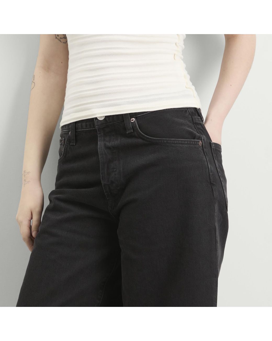 Agolde Black Ramona Short