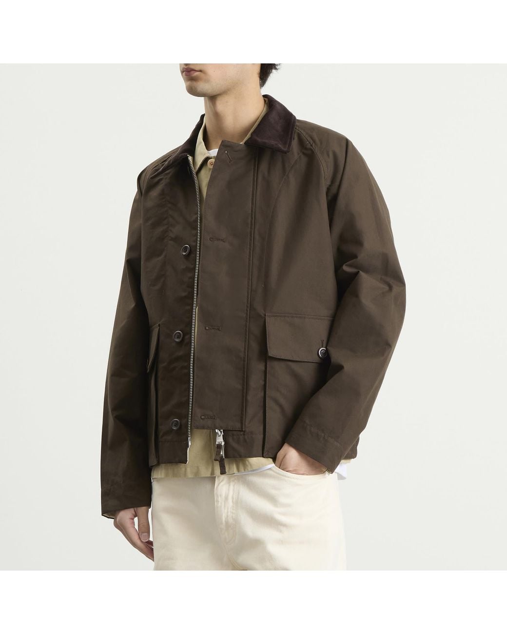 Norse Projects Green Holmen Wax Jacket for men