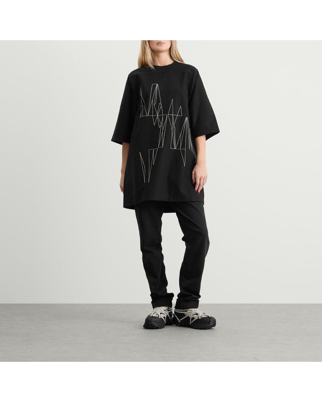 Rick Owens Black X Moncler Drawstring Jogger