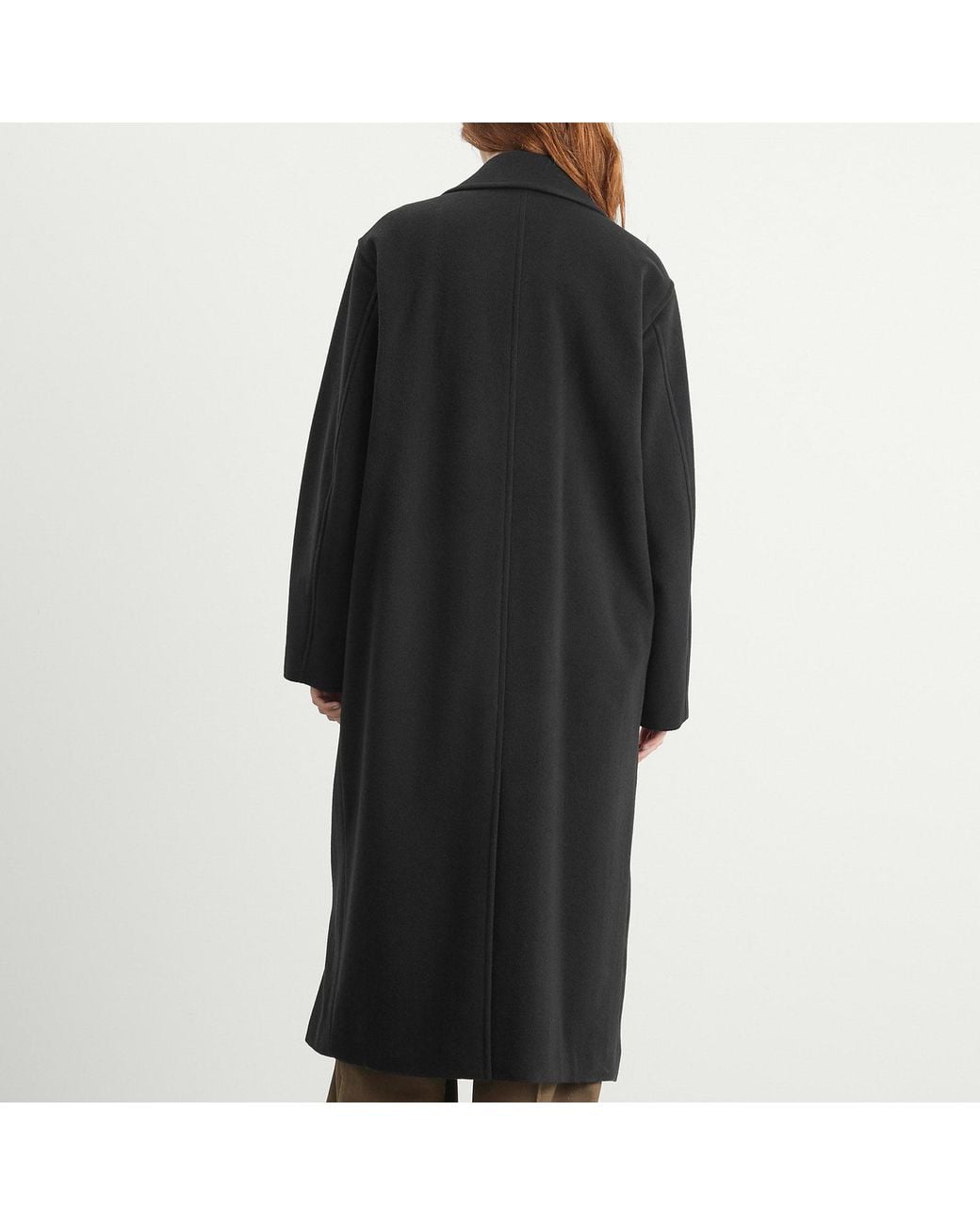 Auralee Black Mosser Chesterfield Coat