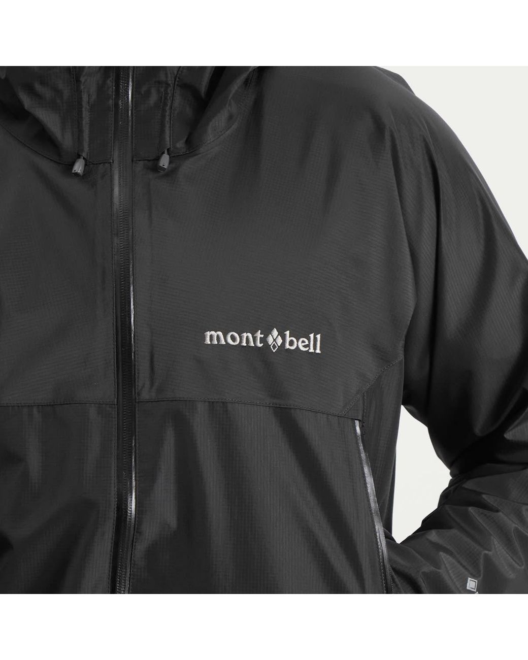 Montbell Black Rain Trekker Jacket for men