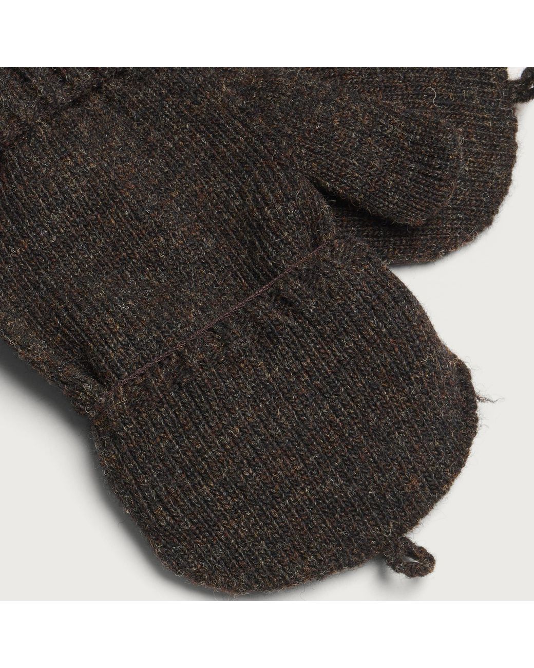 Needles Black Wool Gloves