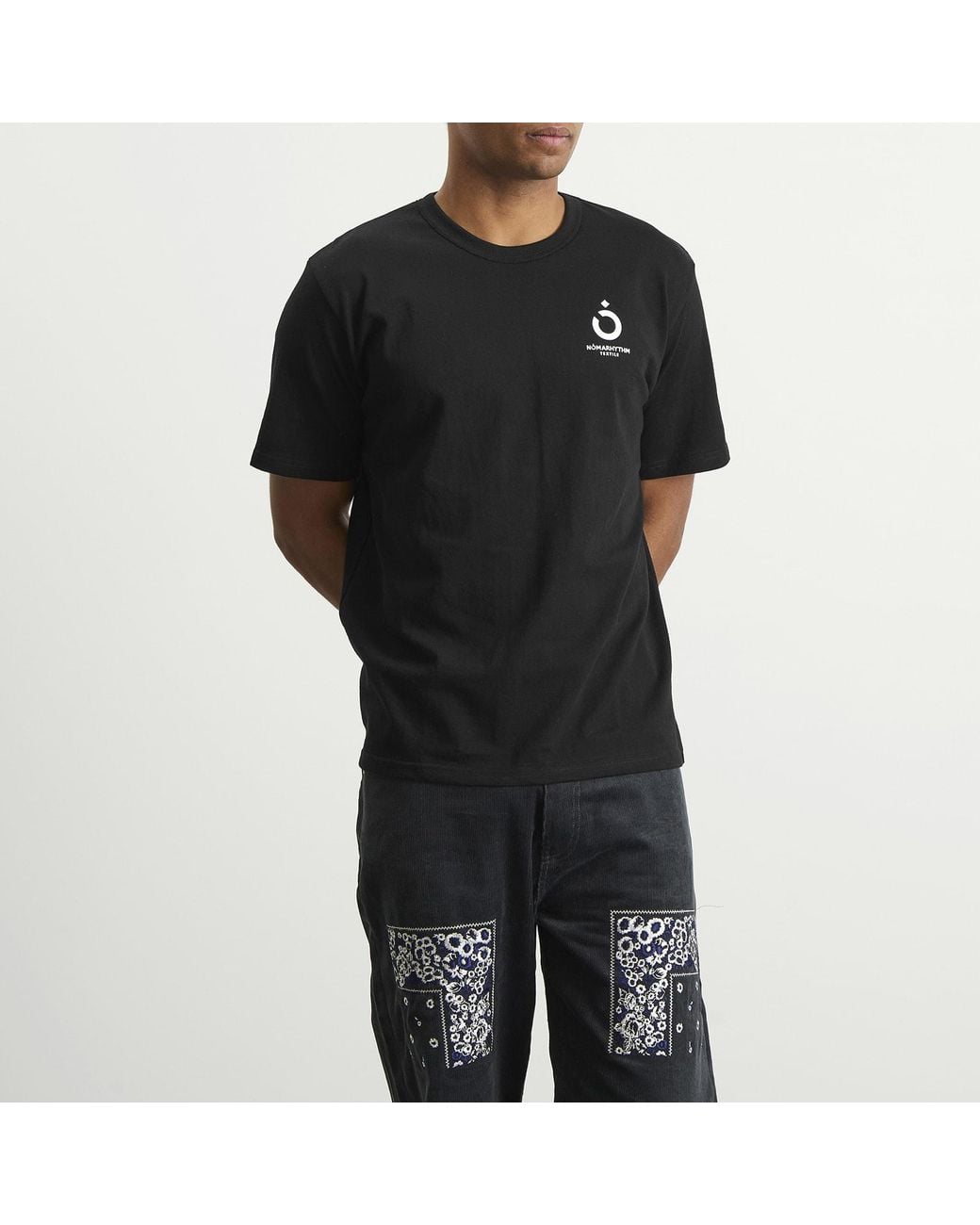 Nomarythm Textile Black Icon Logo T-Shirt for men