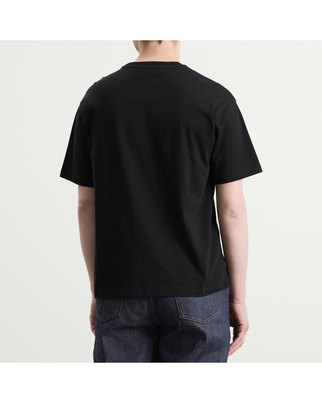 A.P.C. Black Micro Logo T-Shirt for men
