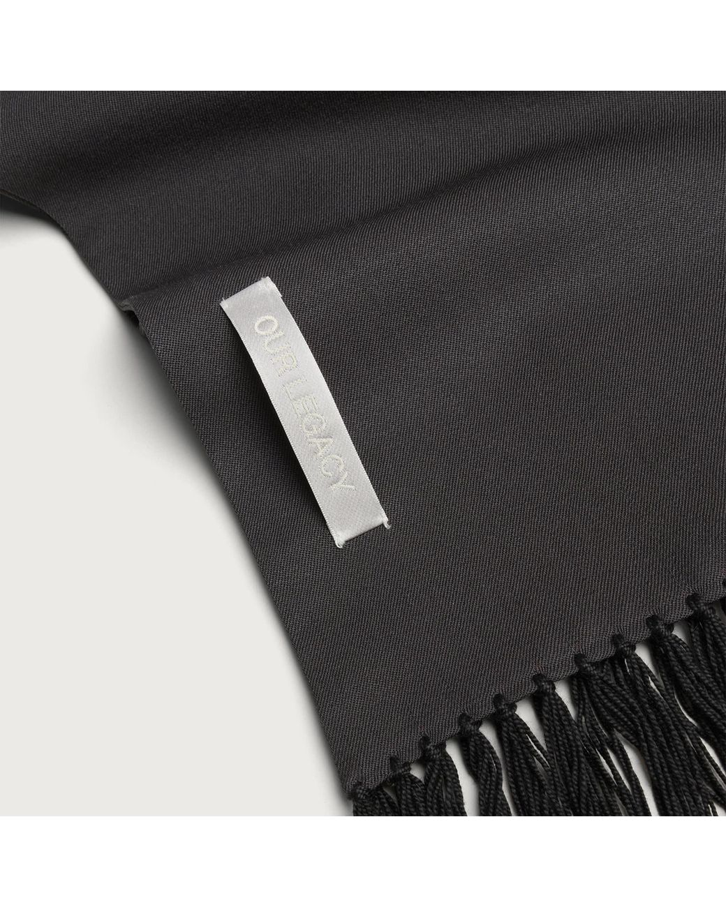 Our Legacy Black Suiting Scarf