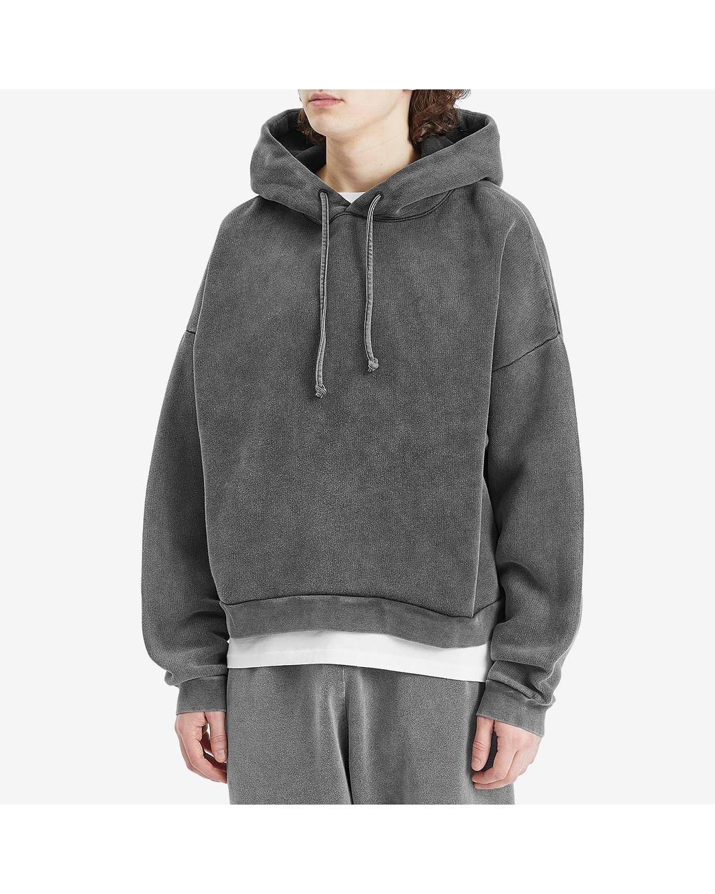 Acne Gray Fester Vintage Hoodie for men