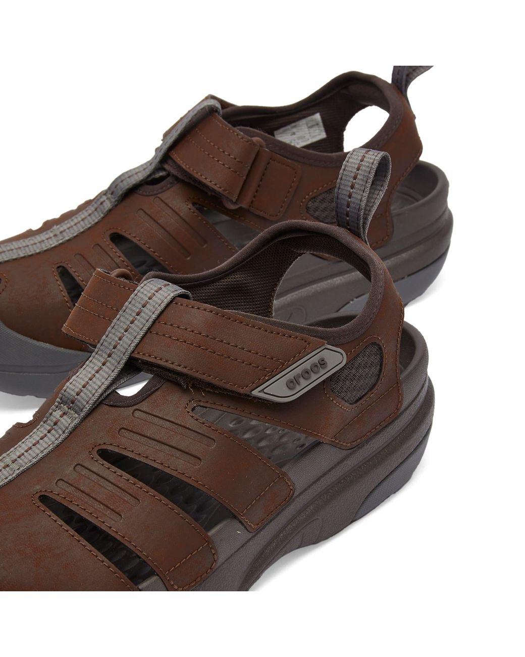 Crocs leather fisherman hot sale