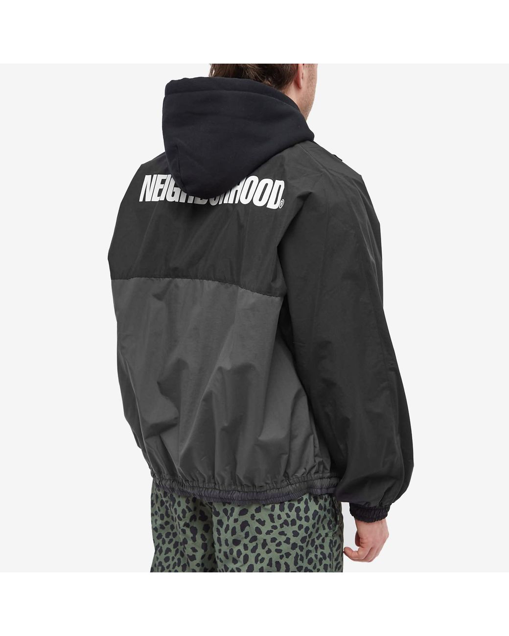 Neighborhood Bicolor Track Jacket in Black for Men | Lyst