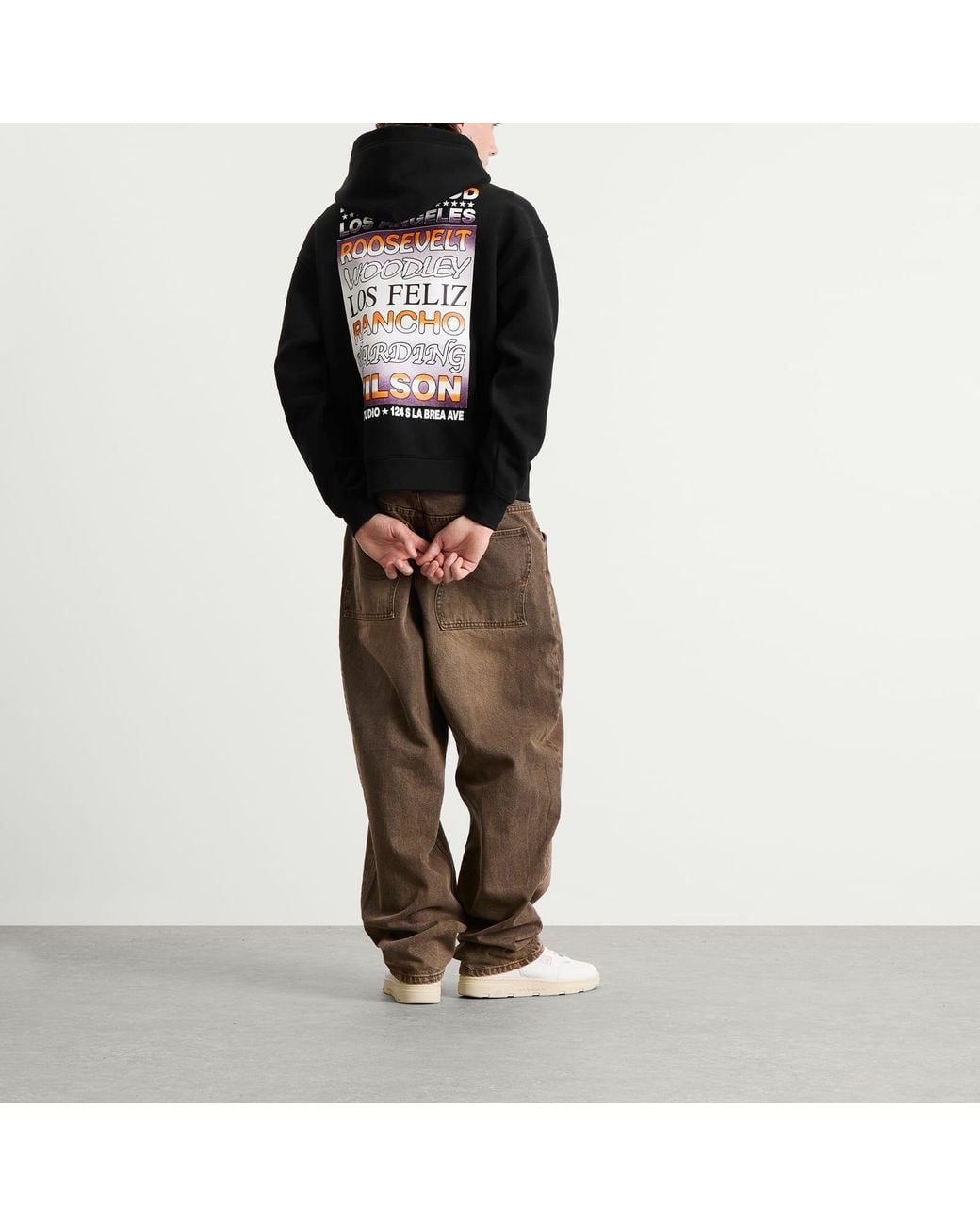 METALWOOD STUDIO Black Flyer Hoodie for men