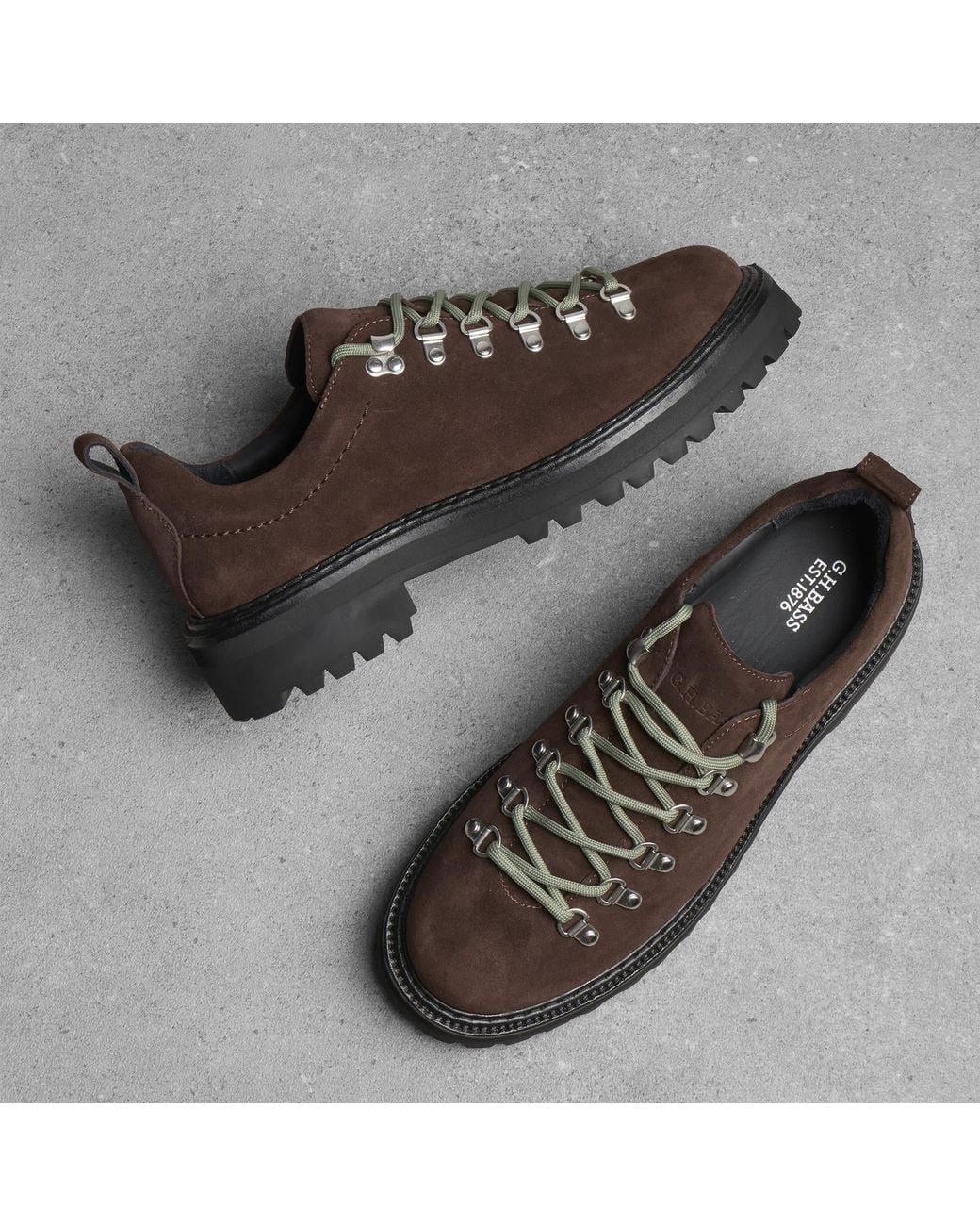 G.H.BASS Brown Mason Hiker Low Boot for men
