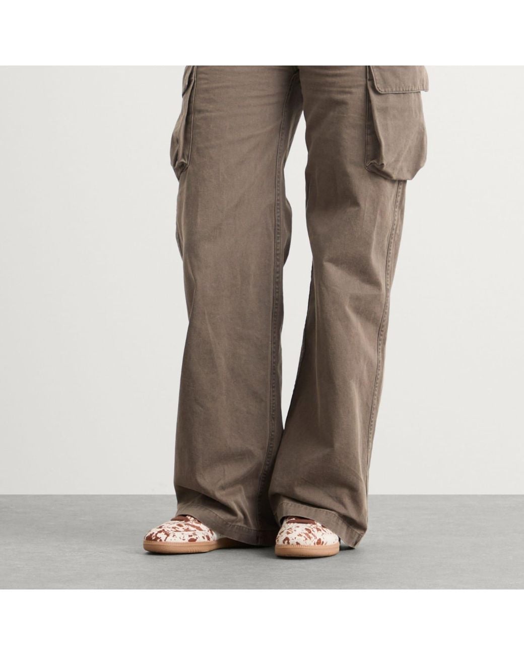 Adidas Natural Samba Lt Cow Print Sneakers