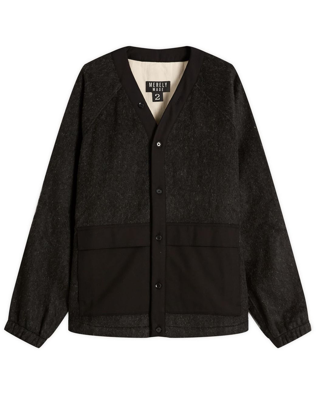 Merely Made Black Berkut Cardigan for men