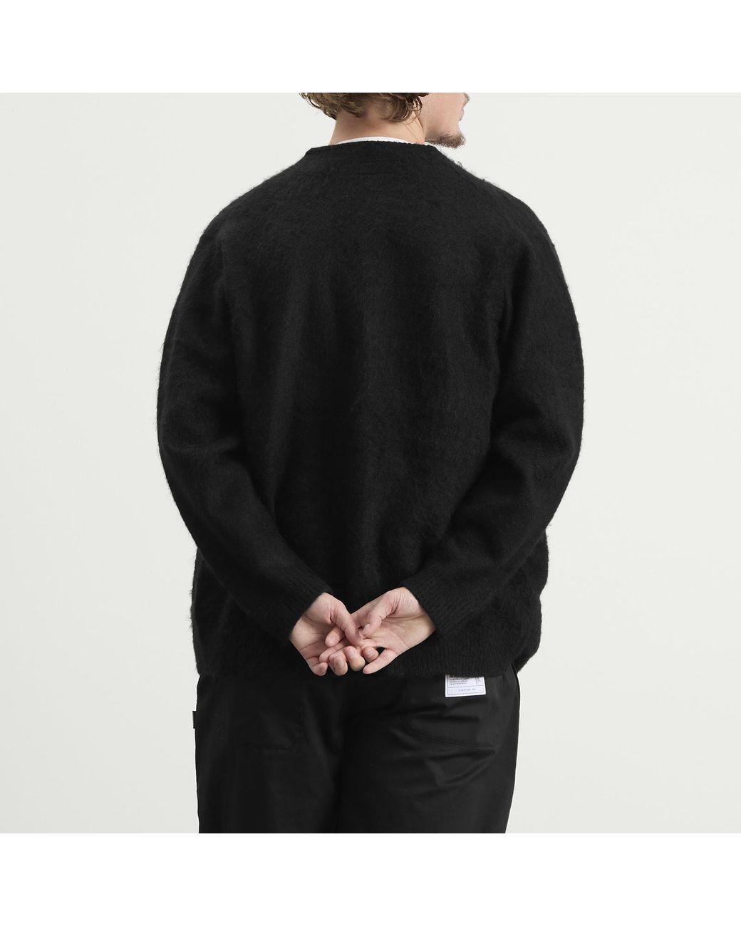 Neighborhood Mohair Cardigan in Black for Men | Lyst
