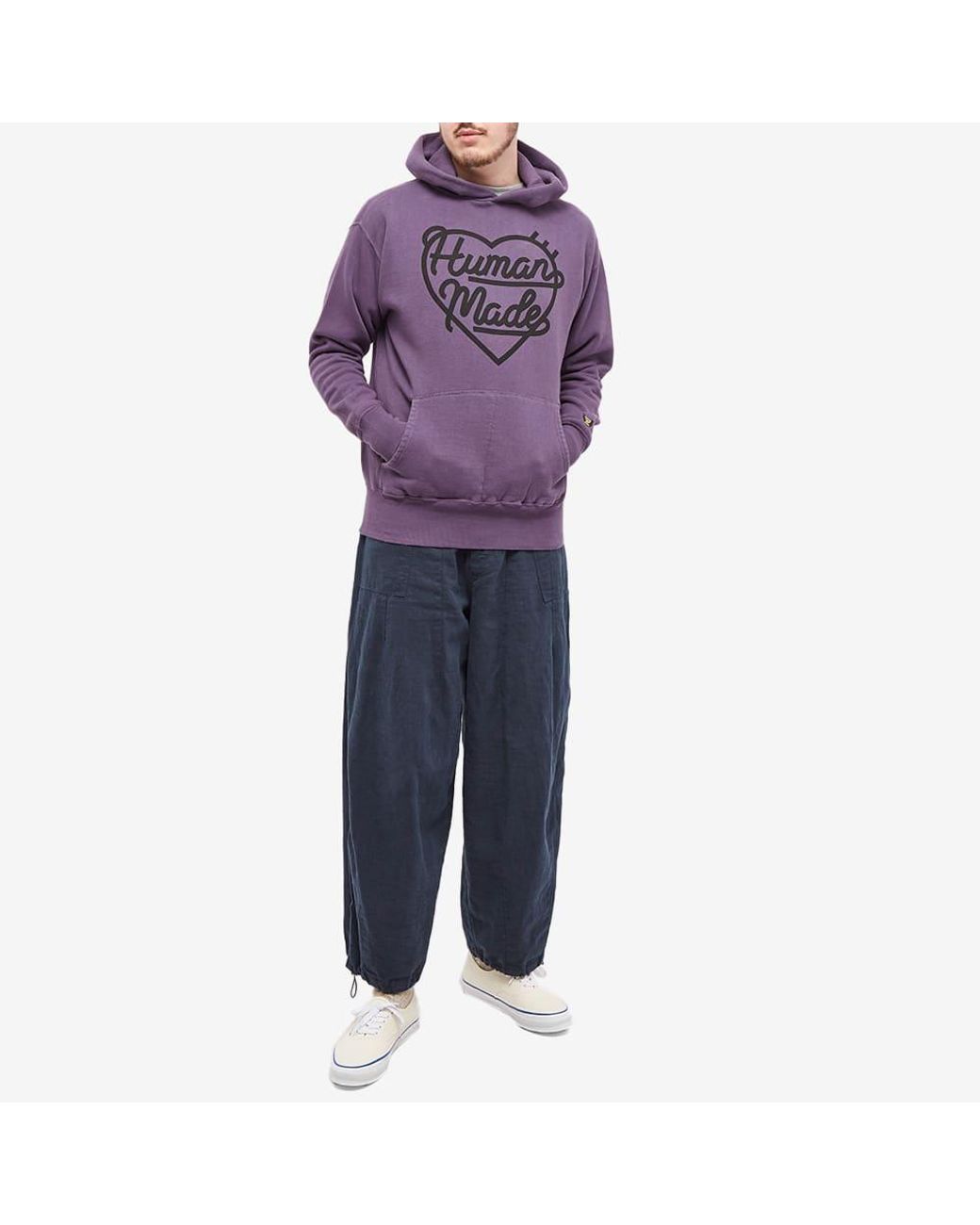 Human Made Heart Popover Hoodie in Purple for Men | Lyst