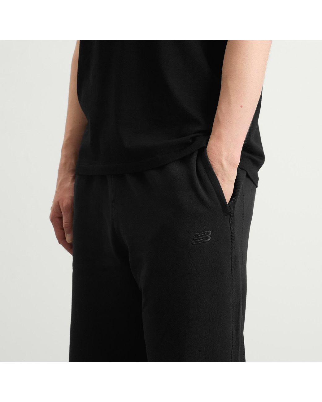 New Balance Black Athletics French Terry Pant for men