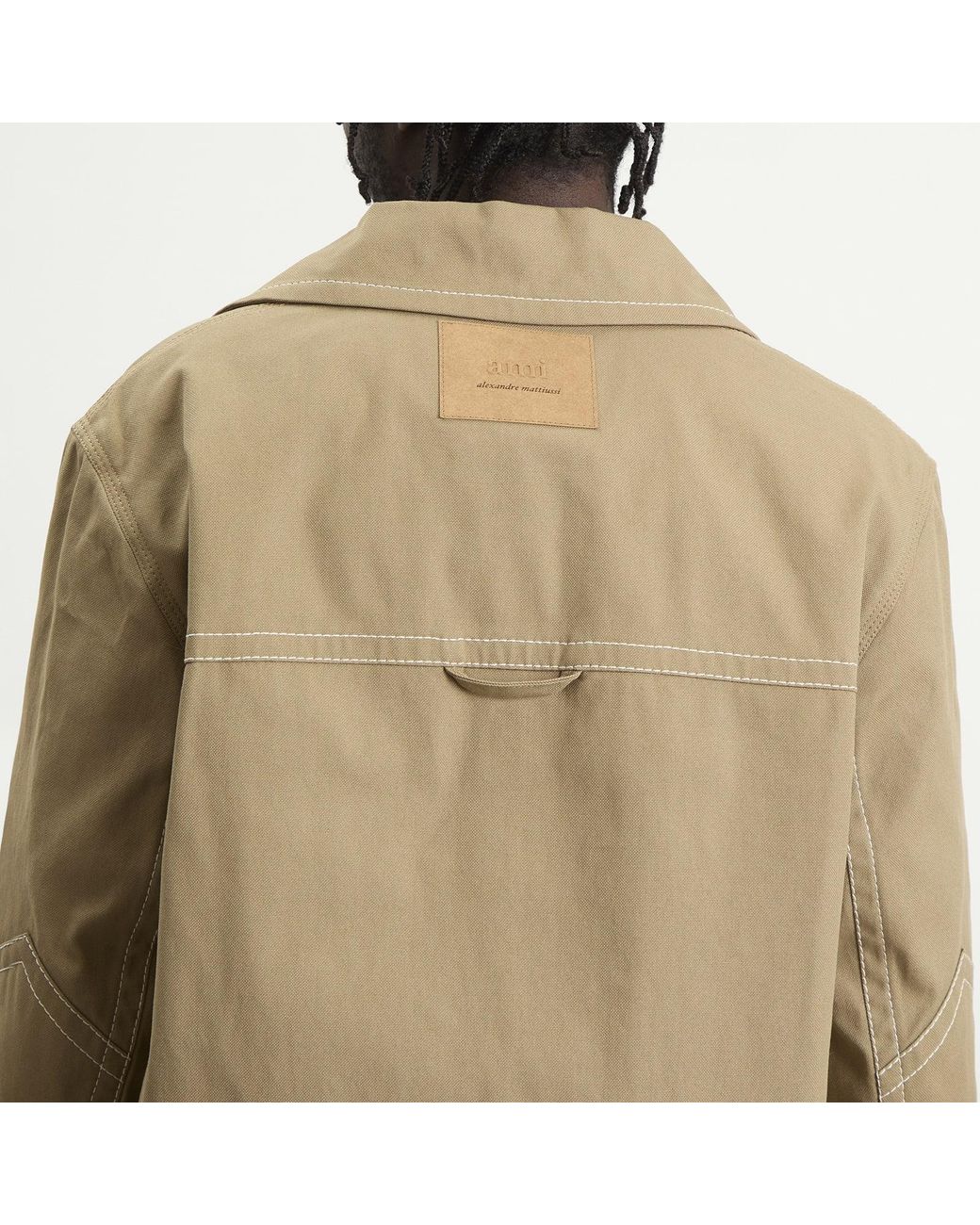 AMI Natural Worker Shirt Jacket for men