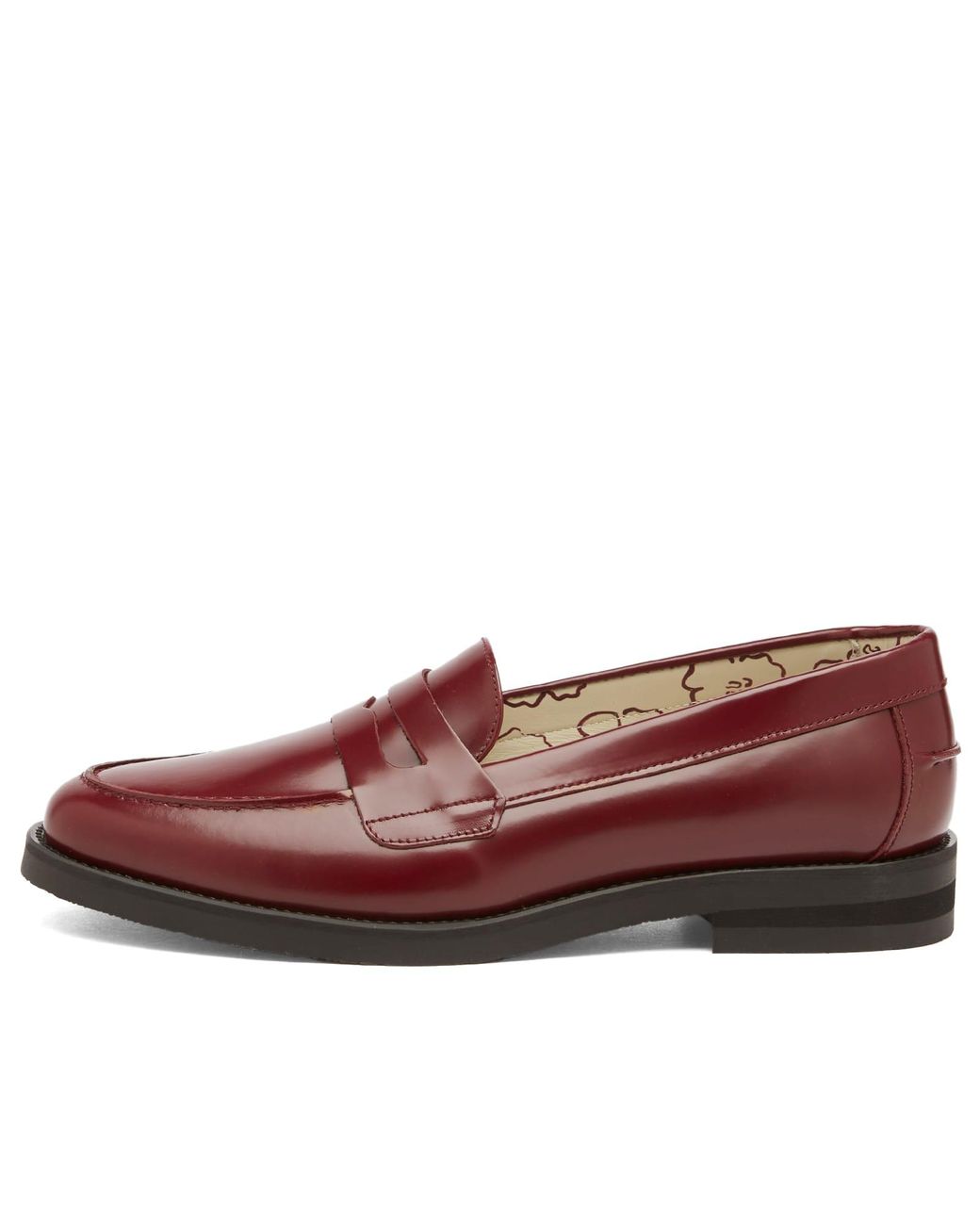 Duke & Dexter Wilde Burgundy Penny Loafer in Brown | Lyst