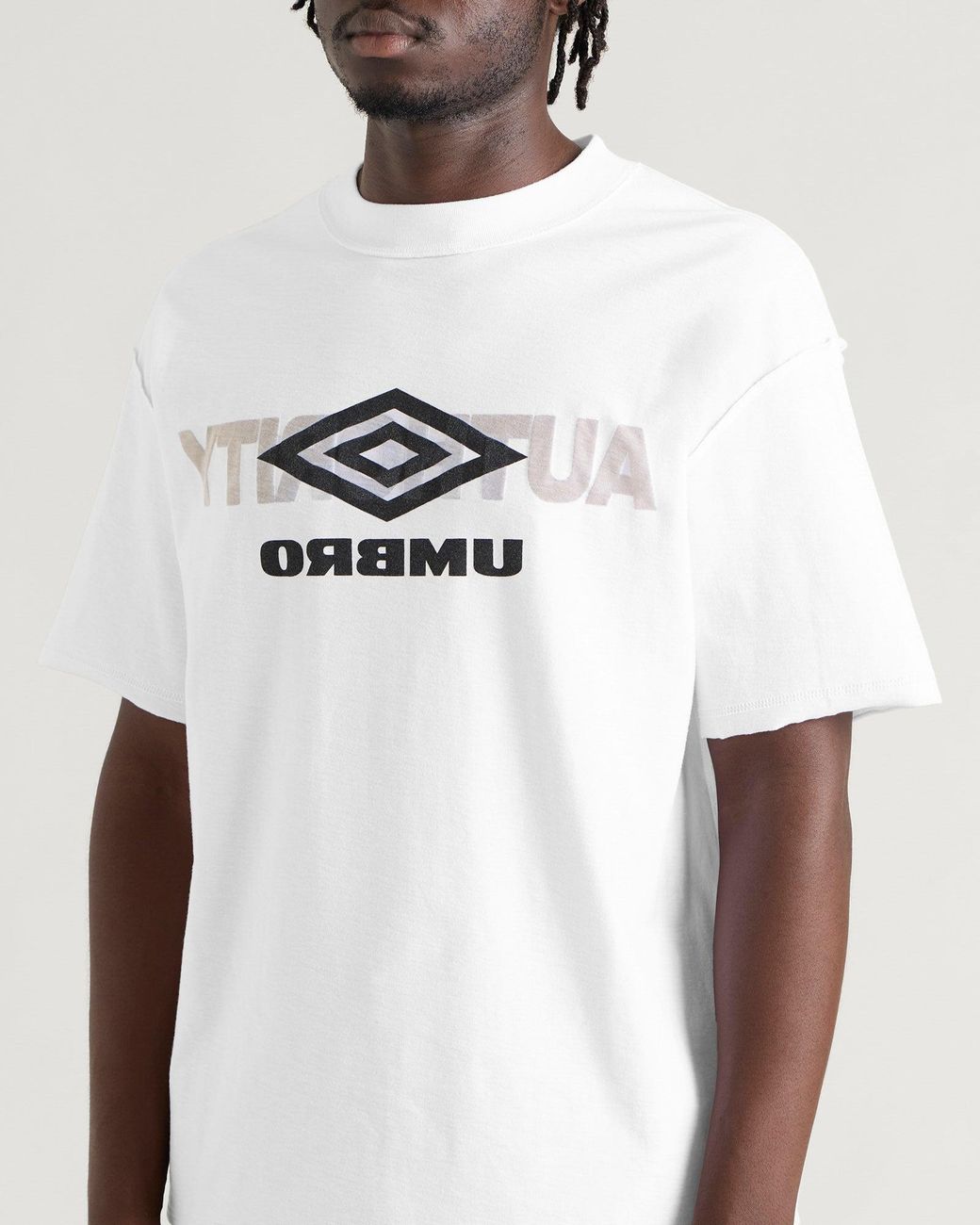 Umbro by Slam Jam Reversed Logo T-Shirt in White for Men | Lyst