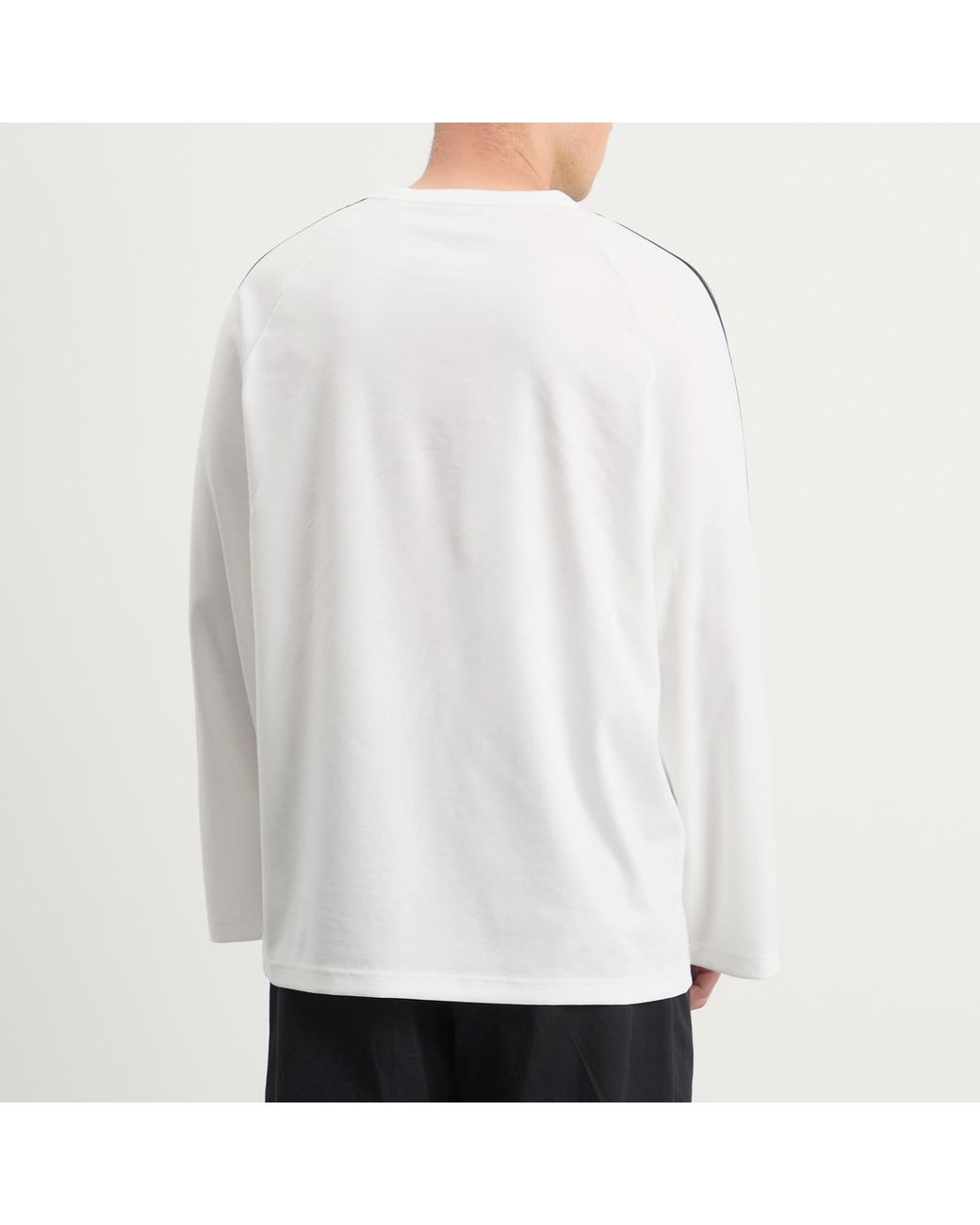 Y-3 White Wire Three Stripe T-Shirt for men