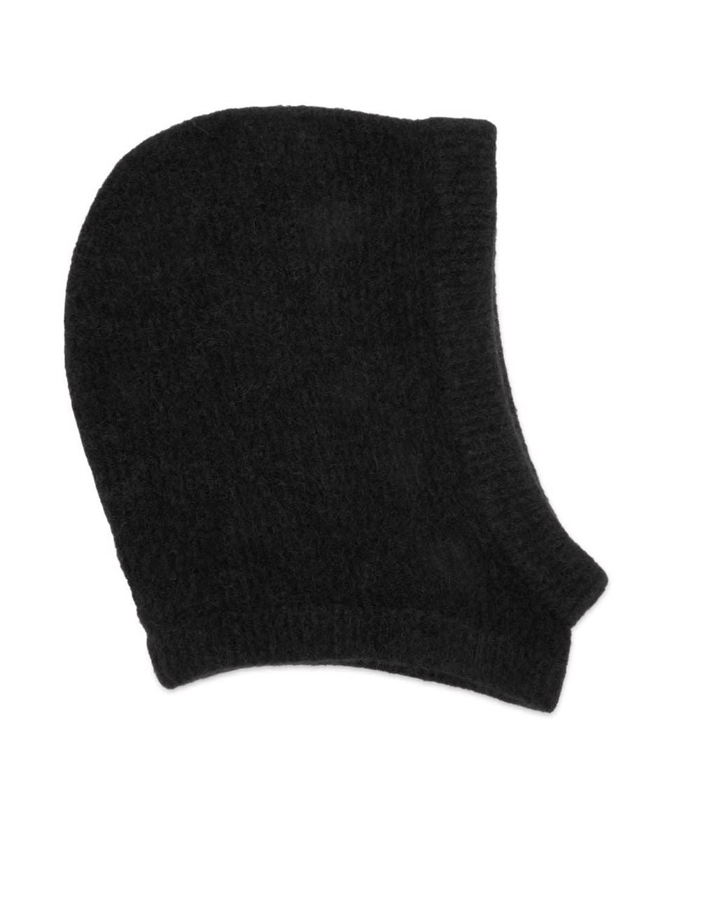 Rick Owens Black Knit Hood for men