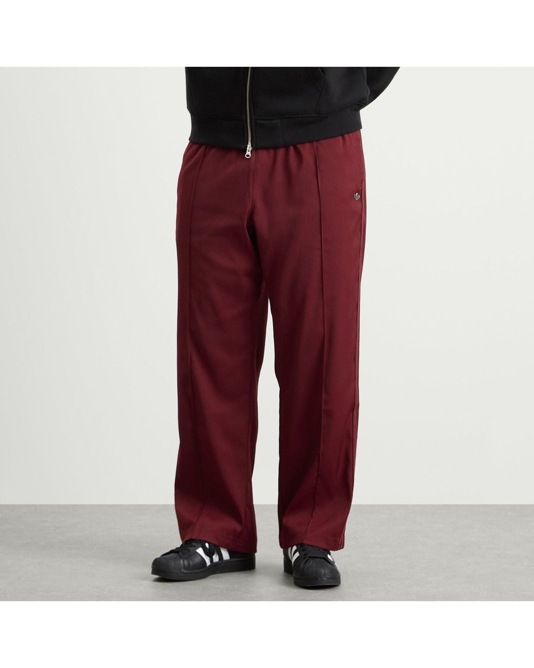 Adidas Red Baggy Track Pant for men