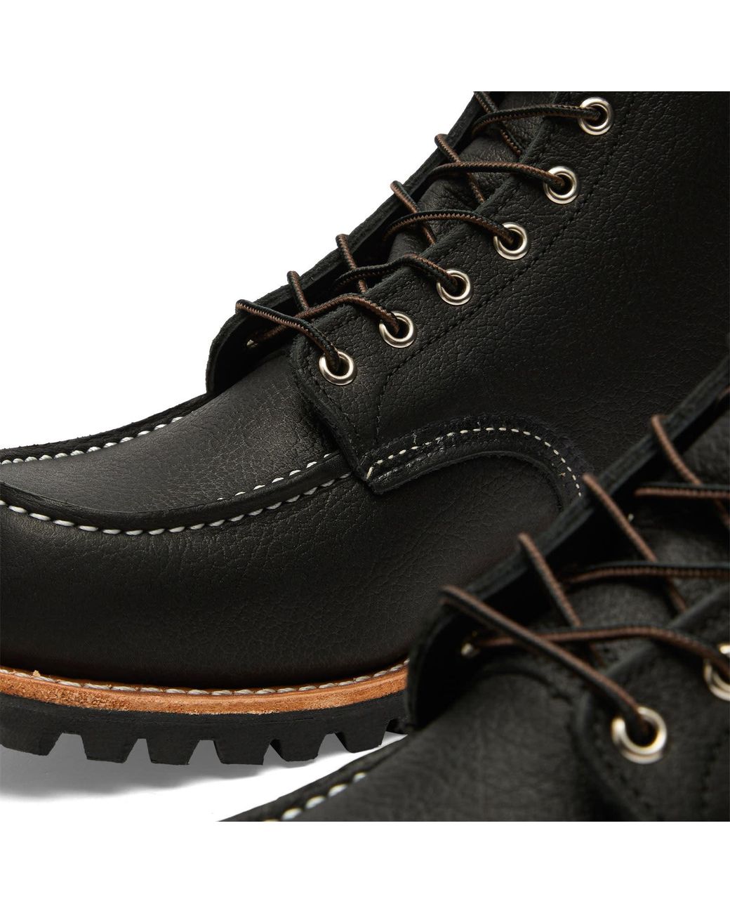 Red Wing Black 8-Inch Roughneck Boot for men