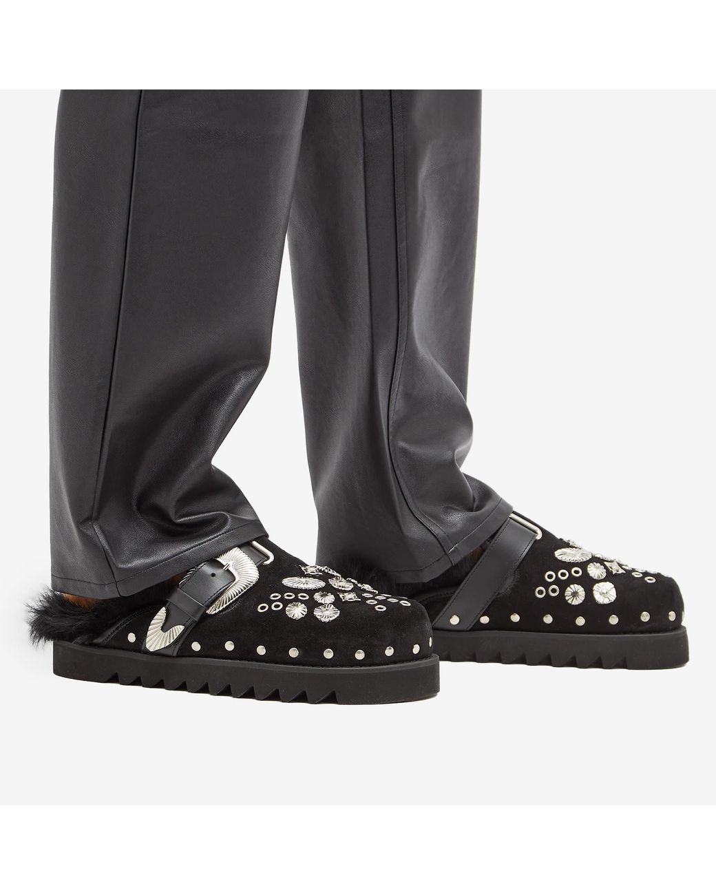 美品トーガPUFF STUDS MULE